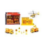 Magic Toys Nagy építkezés játékszett járművekkel és épülettel