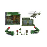 Magic Toys Nagy katonai játékszett járművekkel és épülettel