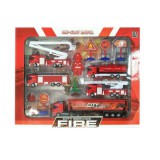 Magic Toys Nagy tűzoltó játékszett járművekkel és kiegészítőkkel