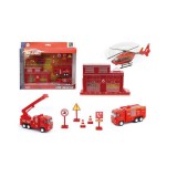 Magic Toys Nagy tűzoltóság játékszett járművekkel és épülettel