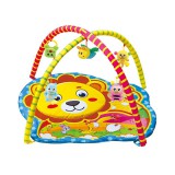 Magic Toys Oroszlános baby játszószőnyeg plüss állatokkal 72x65x47cm
