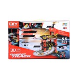 Magic Toys Parkoló autókkal és helikopterrel 55db-os