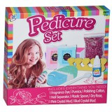 Magic Toys Pedikűr készlet csillámporral és kiegészítőkkel 8db-os szett