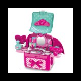 Magic Toys Pink hordozható 2az1-ben szépségasztal játékszett hátizsákban