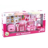 Magic Toys Pink konyhaszett elektromos pénztárgéppel és kiegészítőkkel (MKA730232) (MKA730232) - Játékkonyhák