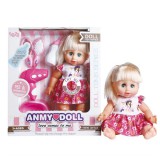 Magic Toys Pisilős baba bilivel, hajszárítóval és kiegészítőkkel