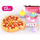 Magic Toys Pizza játékszett édességekkel 13db-os (MKL183722) (MKL183722) - Játékkonyhák