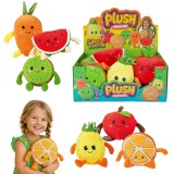 Magic Toys Plüss gyümölcsök 16cm-es többféle változatban 1db