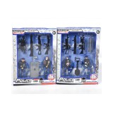 Magic Toys Police rendőr páros játékszett kiegészítőkkel kétféle változatban