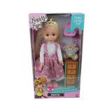 Magic Toys Pretty Girl szőke hajú baba kézitáskával