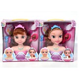 Magic Toys Princes fodrászolható babafej játékszett kétféle változatban