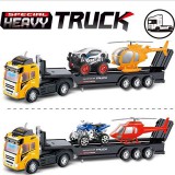 Magic Toys RC Távirányítós autószállító trailer kamion rakománnyal kétféle változatban (MKL506903) (MKL506903) - Távirányítós jármű