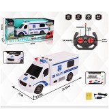 Magic Toys RC Távirányítós rendőr kisbusz fény és hang effektekkel 1:18-as méretben