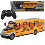 Magic Toys RC távirányítós sárga iskolabusz fényeffektekkel és akkumulátorral 27MHz 40cm