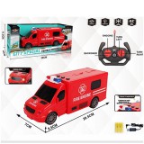 Magic Toys RC Távirányítós tűzoltó kisbusz fény és hang effektekkel 1:18-as méretben