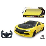 Magic Toys RC Távirányítós XXL Chevrolet Camaro sárga-fekete sportautó 1:8-as méretarányban