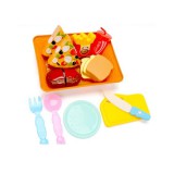 Magic Toys Reggeliző játékszett pizzával és kiegészítőkkel 12db-os