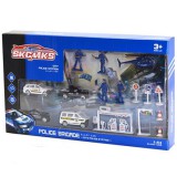 Magic Toys Rendőrségi készlet járművekkel, játékfigurákkal és kiegészítőkkel 16db-os szett
