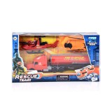 Magic Toys Rescue Team tűzoltósági játék szett gumicsónakkal