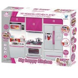 Magic Toys Rózsaszín konyhakészlet fénnyel és hannggal