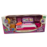 Magic Toys Rózsaszín pénztárgép fénnyel és hanggal, kiegészítőkkel