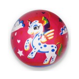 Magic Toys Rózsaszín unikornis mintás gumilabda 23cm
