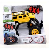 Magic Toys Rugós terepjáró autó 4x4-es sárga színben
