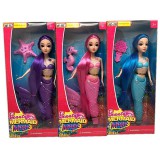 Magic Toys Sellő baba fényeffektekkel háromféle változatban 30cm