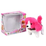 Magic Toys Sétáló plüss kutya hanggal többféle színben