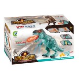 Magic Toys Sétáló T-rex robot fénnyel és hanggal kétféle változatban 26x45cm (MKL324905) (MKL324905) - Játékfigurák