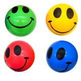 Magic Toys Smiley mintás gumilabda 23cm-es többféle színváltozatban