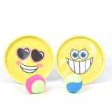 Magic Toys Smiley mintás sárga catch ball ügyességi játék szett