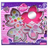 Magic Toys Smink készlet falevél formájú emeletes tartóban pasztell színekkel