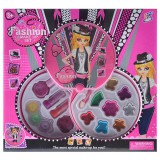 Magic Toys Smink készlet köralakú emeletes tálcákon csillogó színekkel