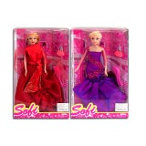 Magic Toys Sofi baba elegáns ruhában fésűvel 2 változatban