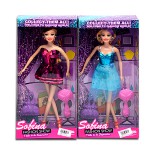 Magic Toys Sofina Divatbaba fésűvel és táskával 2 változatban