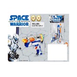 Magic Toys Space Warrior: Elektromos játék űrpisztoly kétcsövű fénnyel és hanggal 24cm