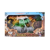 Magic Toys Szafari játékszett 8db állatfigurával és kiegészítőkkel