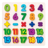 Magic Toys Számok fa formapuzzle