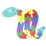 Magic Toys Számos fa oktató kígyós puzzle