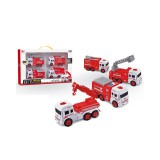 Magic Toys Szerelhető tűzoltó járművek 4 db-os szett