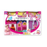 Magic Toys Szétnyitható babaház bútorokkal és kiegészítőkkel