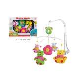 Magic Toys Színes állatos felhúzható kiságyforgó