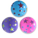 Magic Toys Színes, csillagos mintás gumilabda 23cm-es többféle változatban
