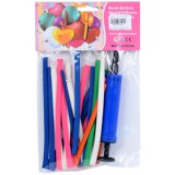 Magic Toys Színes egyenes lufi szett pumpával 10db