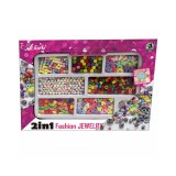 Magic Toys Színes fűzhető gyöngy szett betűs gyöngyökkel