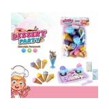 Magic Toys Színes műanyag fagyis játékszett kiegészítőkkel