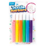 Magic Toys Színes Textil filctoll 6db-os szett