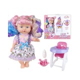 Magic Toys Szivárvány színű hajas baba