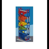 Magic Toys Szivárvány színű spirálpálya építő szett 500db-os